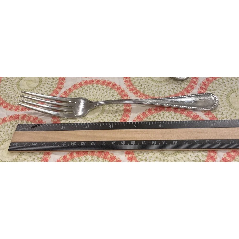 Wallace Continental Bead Set Of 5 Dinner Forks Fork 18/10 Stainless‎ Flatware